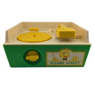 Fisher Price Sesame Street Music Box Record Player 995N 1984 Works